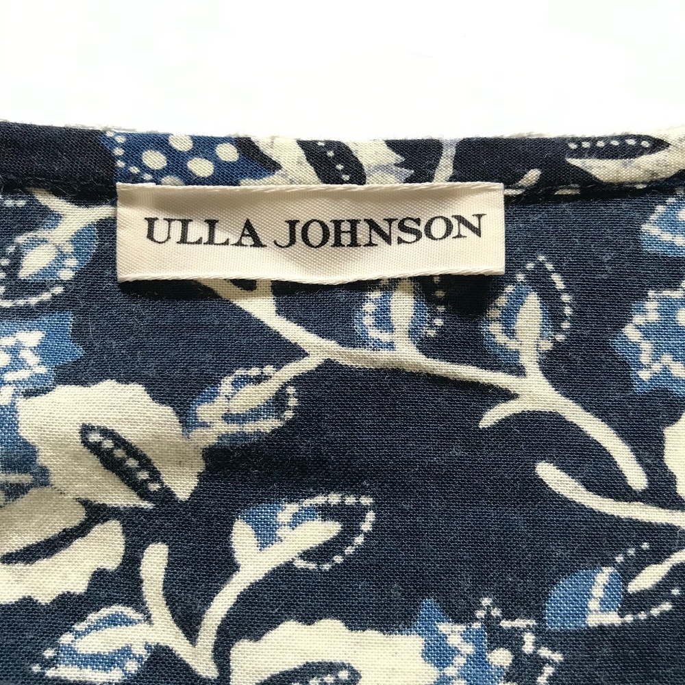 ULLA JOHNSON Batik Blue Popover Tassels 6 - Picture 5 of 11